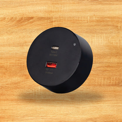 Americo Portable Dual USB Socket - Matte