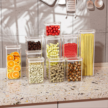 Wooden and Clear Lid Food Container 500mL Airtight Storage Jar – SARI SmartSeal | Minimalist, Durable, Leakproof, Storage for Snacks & Pantry Goods