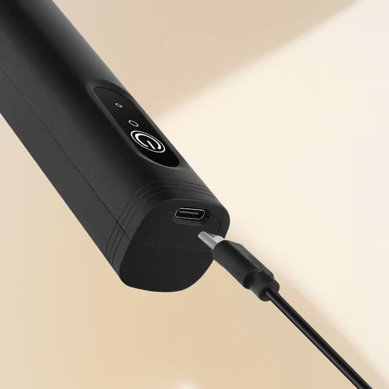 Electric Milk Frother – SARI USB Rechargeable 3-Speed Handheld Whisk for Coffee, Eggs, and Mixed Drinks | Stainless Steel, Lightweight, Portable & Easy to Clean